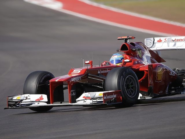 Fernando Alonso during the US Grand Prix practice on November 16, 2012