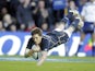 Scotland's Henry Pyrgos scores a try against South Africa on November 17, 2012