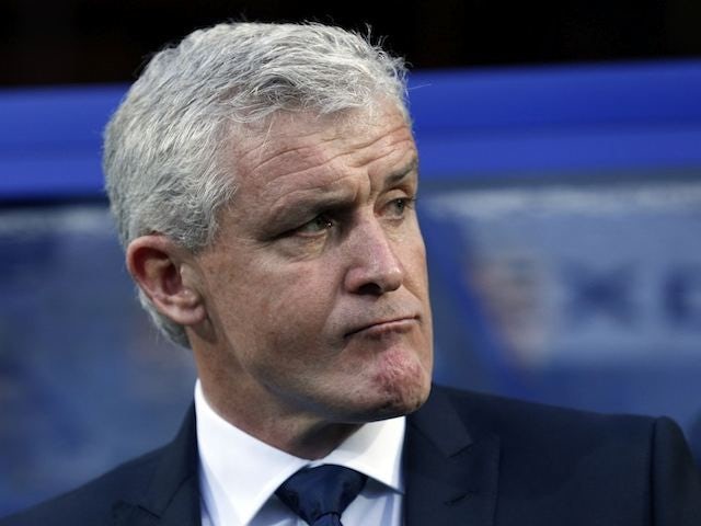 Stoke City fan stages Hughes protest