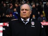 Fulham manager Martin Jol looking stern on November 18, 2012
