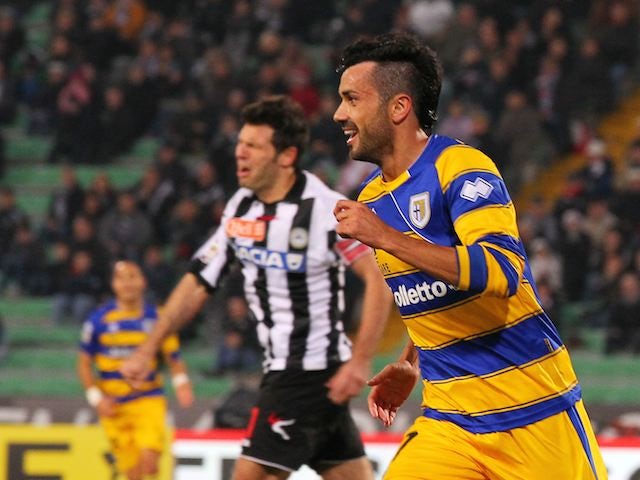 Raffaele Palladino scores for Parma on November 18, 2012