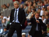 File photo (2007) of Harry Redknapp pointing at Mark Hughes