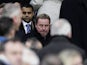New QPR boss Harry Redknapp sits amongst the crowd at Old Trafford on November 24, 2012