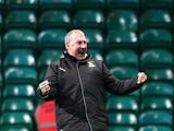 Inverness Caledonian Thistle's manager Terry Butcher celebrates his team's win against Celtic on November 24, 2012