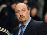 Chelsea interim manager Rafa Benitez on the touchline during the match against Manchester City on November 25, 2012