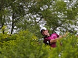 Rory McIlroy on the second hole of the Dubai World Tour Championship on November 24, 2012