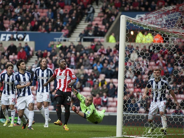 Sunderland's Stephane Sessegnon pulls one back on November 24, 2012
