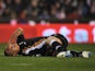 Fulham's Steve Sidwell lays injured against Stoke on November 24, 2012