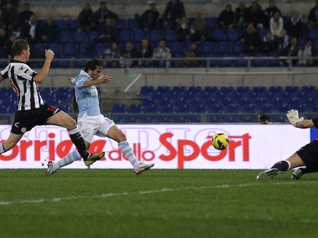 Alvaro Gonzalez scores for Lazio on November 27, 2012