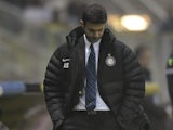 Inter coach Andrea Stranaccioni on the touchline during their 1-0 defeat to Parma on November 26, 2012