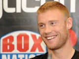 Andrew Flintoff during the press conference and weigh in on November 29, 2012