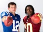 Andrew Luck and Robert Griffin III pose together in a photoshoot in May 2012