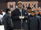 Pittsburgh Steelers' Ben Roethlisberger on the sidelines on November 25, 2012