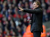 Liverpool manager Brendan Rodgers on the touchline on December 1, 2012