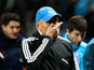 Marseille coach Elie Baup on the touchline on November 28, 2012