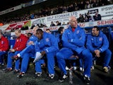 Mick McCarthy and Terry Connor in the dugout on November 27, 2012