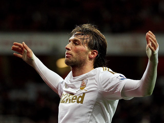 Half-Time Report: Michu gives Swansea lead