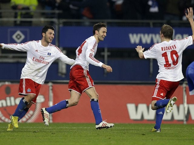 Milan Badelj scores Hamburg's third on November 27, 2012
