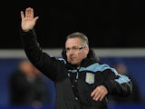 Aston Villa manager Paul Lambert on the touchline on December 1, 2012