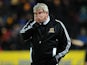 Steve Bruce eats the palm of his hand on November 27, 2012