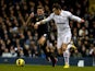 Steven Gerrard and Gareth Bale battle for the ball on November 28, 2012