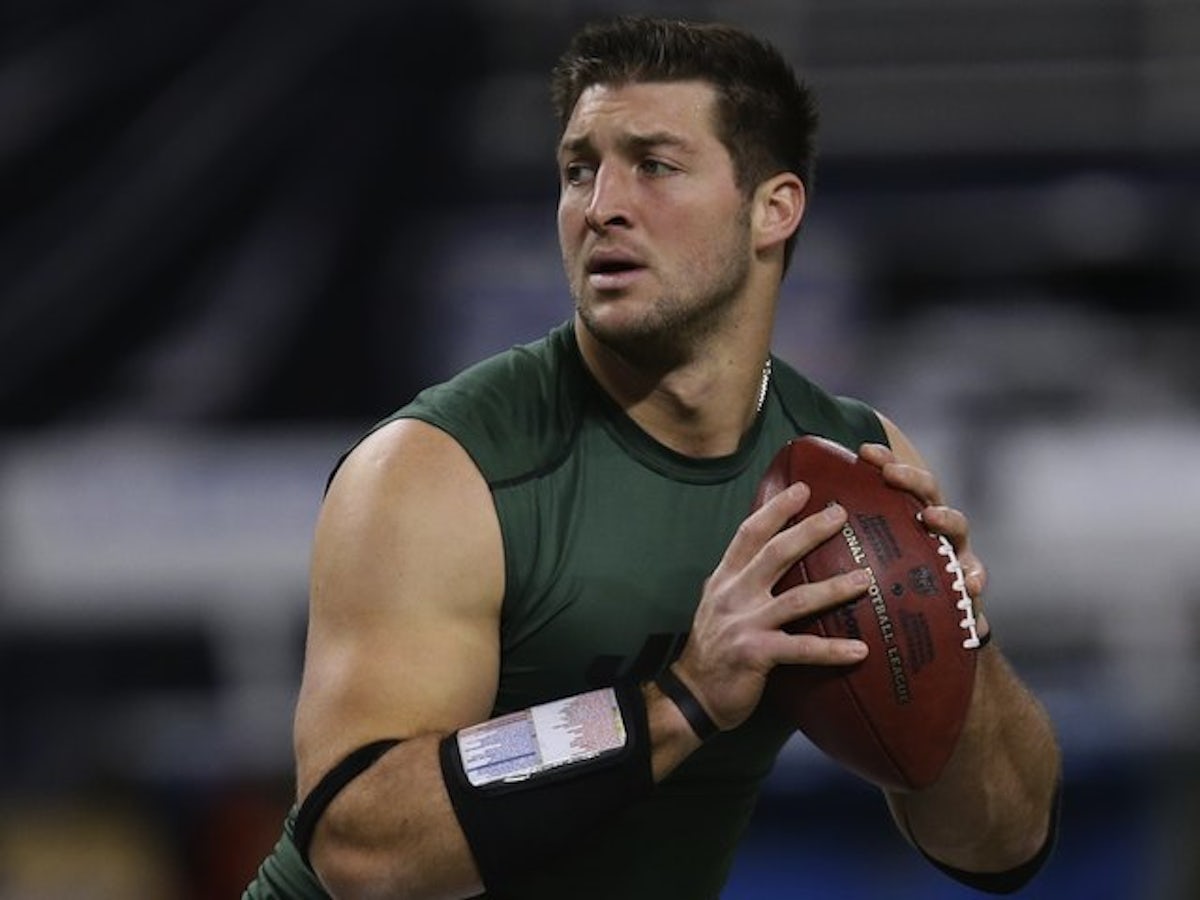 tim tebow muscles jets