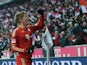 Bayern Munich's Toni Kroos celebrates after scoring his team's goal on December 1, 2012
