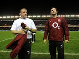 England coaches Andy Farrell and Graham Rowntree on February 4, 2012