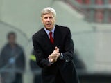 Arsenal boss Arsene Wenger on the touchline in Greece on December 4, 2012