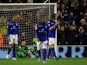 Birmingham City players walk off dejected after conceding the game's first on December 8, 2012
