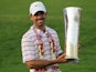 Charl Schwartzel with the trophy after winning the Thailand Golf Championships on December 9, 2012
