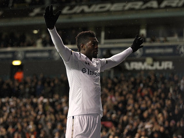 Team News: Adebayor starts for Tottenham