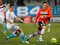 Marseille's Joey Barton in action against Lorient on December 9, 2012
