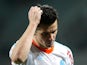 A dejected looking Joey Barton after Marseille's 3-0 defeat to Lorient on December 9, 2012