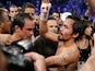 Juan Manuel Marquez and Manny Pacquiao in the ring after the fight on December 9, 2012