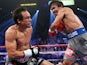 Juan Manuel Marquez is knocked down by Manny Pacquiao on December 9, 2012