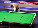 Mark Selby at the table during the 2012 UK Snooker Championship