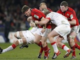 Munster's Mick Sherry tries to do a runner on December 8, 2012