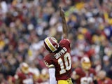 RG3 celebrates another touchdown pass against the Ravens on December 9, 2012
