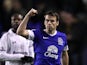 Seamus Coleman celebrates his team's win after the final whistle on December 9, 2012
