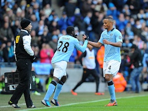 Kompany forced off after 20 minutes