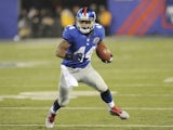 Giants RB Ahmad Bradshaw in action against the Saints on December 9, 2012