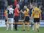 Hull's Alex Bruce is sent off after the final whistle on December 15, 2012