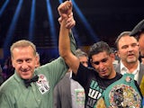 Amir Khan is announced as the winner of the WBC silver super lightweight title on December 15, 2012
