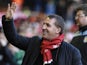 Liverpool boss Brendan Rodgers waves to the crowd before kick-off on December 15, 2012