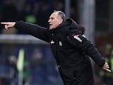 Udinese coach Francesco Guidolin on the touchline on December 10, 2012