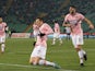 Palermo's Josip Ilicic celebrates after scoring against Udinese on December 15, 2012