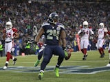 Marshawn Lynch of the Seattle Seahawks on December 9, 2012