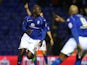 Birmingham City's Papa Bouba Diop celebrates scoring the equaliser on December 15, 2012