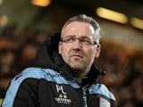Aston Villa manager Paul Lambert on the touchline at Norwich on December 11, 2012